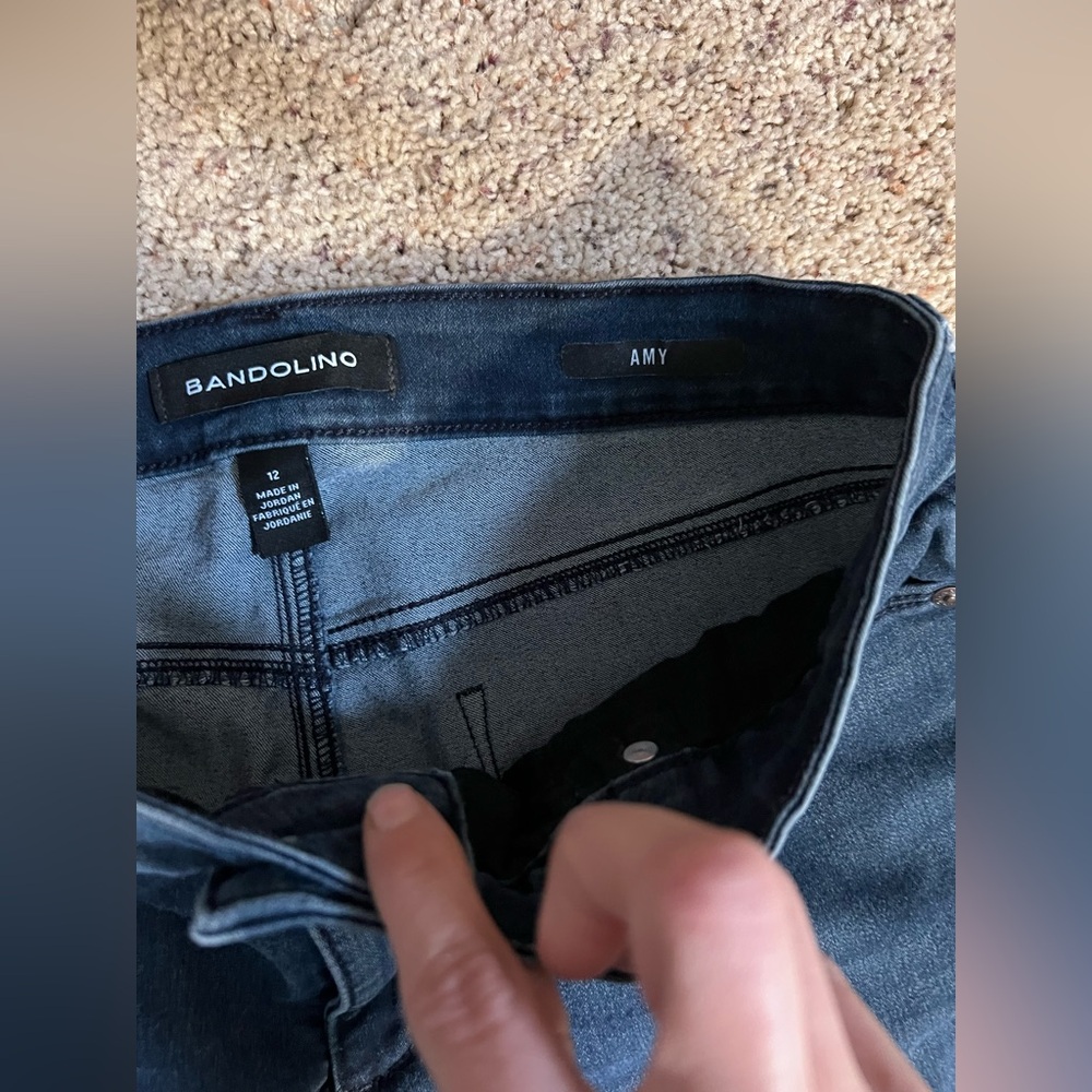 Bandolino High Rise Dark Blue Jeans - Picture 5 of 5
